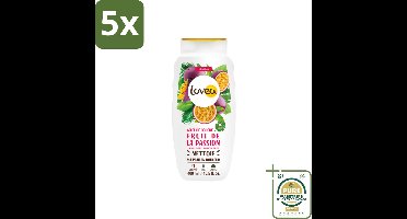 5 x Lovea – Douchegel – Passion Fruit – Verfrissend – 400 ml - Grootverpakking - Koffiezetapparaat