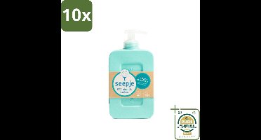 10 x Seepje - Handzeep - Eucalyptus met Rozemarijn - 300 ml - Antiseptische Geur - Grootverpakking - Handzeep Eucalyptus - Handzeep Rozemarijn - Natuurlijke Handzeep - Antiseptische Handzeep - Handwas