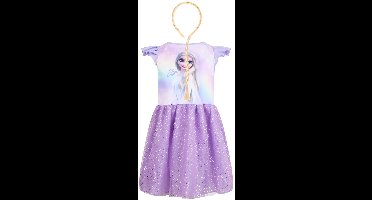 Elsa Frozen Prinsessenjurk – Verkleedset Meisjes 5-6 Jaar – Jurk + Vlecht Haarband – Magisch Frozen Kostuum – Dress Up Outfit voor Verjaardagen, Verkleedfeest, Carnaval en Cosplay – Sneeuwkoningin Jurk – Winter Party Outfit – Cadeau Frozen Fan!!!
