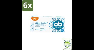 o.b. – ProComfort Tampons – Super – 32 Tampons - Voordeelverpakking - 6 stuks - Super tampon - Menstruatiebescherming