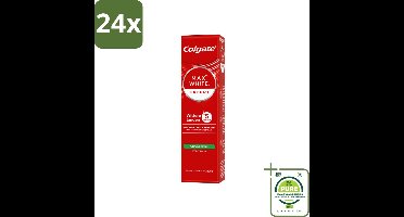 Colgate – Max White Expert Purifying Power – Tandpasta – 75 ml - Voordeelverpakking - 24 stuks - Tandpasta - Witte tanden