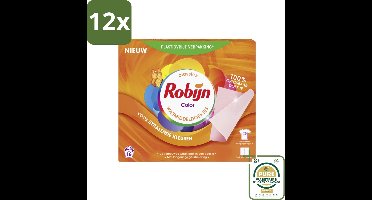 Robijn Classics - Color - Wasmiddeldoekjes - 16 Wasstrips - Voordeelverpakking - 12 stuks - Kleurwas - Wasverzorging