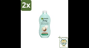 Garnier - Body - Bodylotion - Intensive 7 Days - Herstellend - Karitéboter & Probiotica - 400 ml - Voordeelverpakking - 2 stuks - Probiotica - Droge huid