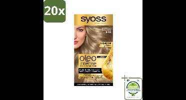20 x SYOSS - Oleo Intense 8-05 Beige Blond - Haarverf - Zonder Ammoniak - Grijsdekking - Langdurige Kleur - Grootverpakking - Permanente Haarkleuring - Haarkleur - Haarkleur Zonder Ammoniak - Olie-formule - Grijsdekking