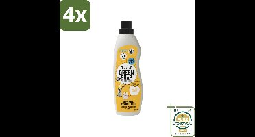Marcel's Green Soap - Vloeibaar Wasmiddel - Katoen & Vanille - Effectief & natuurlijk - 23 Wasbeurten - 1 Liter - Voordeelverpakking - 4 stuks - Biologisch wasmiddel - Milieuvriendelijk wasmiddel