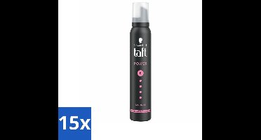Taft - Haarmousse - Power 5 - Zijdezachte hold - 200 ml - Bulkverpakking - 15 stuks