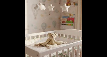 Happy Horse beer Boogy - knuffeldoekje en knuffel - beige - Knuffelbeer - Kraamcadeau - Baby speelgoed - babyshower cadeau