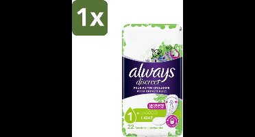 Always Discreet - Maandverband - Lichte Bescherming - 22 Maandverbandjes - 1 stuk