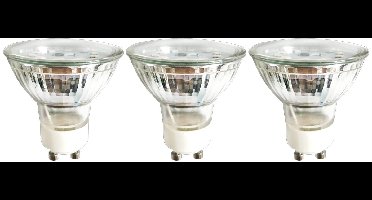 LED line LED Spot GU10 - 5W (vervangt 40W) - 450lm - Ø50mm - 230V - Energiezuinig - 3 stuks