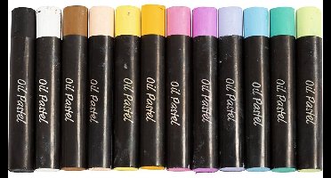 Creativ Company Oliepastels Pastelkleuren 12 stuks