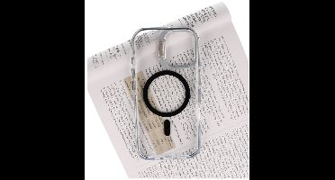 Blijvend Transparante MagSafe Telefoonhoes – Shockproof Back Cover met Camera Bescherming & Ingebouwde Standfunctie – Geschikt voor iPhone 17