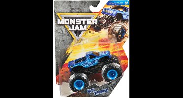 Hot Wheels Monster jam truck Blue Thunder - monstertruck 9 cm schaal 1:64
