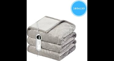 Livista Elektrische Deken – 1 Persoons Deken – met 3-standen timer – 10 warmtestanden – 180x130 cm – Oververhittingsbeveiliging – Wasmachinebestendig – Lichtbruin