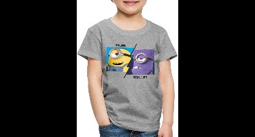 Minions Stuart Online Vs. Real Life Premium T Shirt Kinderen