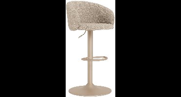 Sohome Draaibare Barkruk Jamarius Structuurstof - Beige (zithoogte 65-86cm)