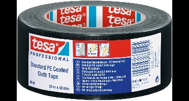 tesa 04688-00042-00 Reparatietape tesa Professional Zwart (l x b) 25 m x 50 mm 1 stuk(s)