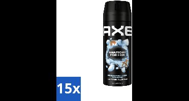 Axe Deodorant Bodyspray Anarchy for Him 150 ml - Bulkverpakking - 15 stuks