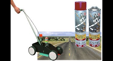 Motip Industrial Coating - Strepenspray - Markeerspray - Rood - 600 ml