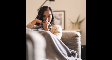 Kayori Sagano Plaid Bamboo - Deken - 180x260cm - Voor Buiten & Binnen - Paars