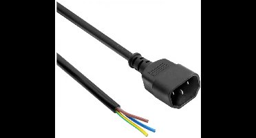 Akyga Stroom Aansluitkabel 1 m Zwart