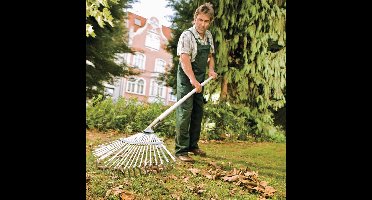 FLORA bladbezem werkbreedte 450 mm gegalvaniseerd staal vast - 27...