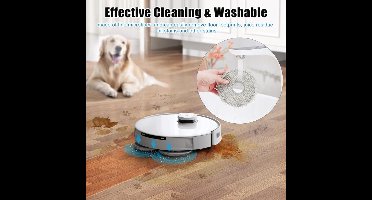 Vervangingsset voor ECOVACS DEEBOT T30 PRO OMNI / T30 OMNI – 1 Hoofdborstel, 4 Filters, 4 Zijborstels, 4 Dweilpads & 4 Antibacteriële Stofzakken