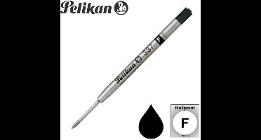 Pelikan Penvulling Zwart - Fine - 0.8mm - 337 - 1 Stuks Los Verpakt - Refill - Black - Schwarz - Noir - Geschikt voor Parker
