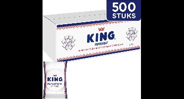 King Pepermunt snoep - per stuk verpakt - mint smaak - 500 pepermuntjes