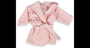 Funnies Badjas Junior Katoen lichtroze / roze 8-10 Jaar - maat 128 - 134 - 140