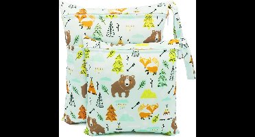 Waterdichte wasbare opbergzakken voor stoffen luiers - Organizer voor luiers en natte/zware items