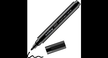 Edding 366, 1 stuk(s), Zwart, Ronde punt, 1 mm, 104 mm, 11 mm