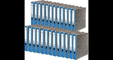 25x A4 Ringband Map 5 cm Zwart Marmer - CO2 Neutraal & Blauwe Engel Gecertificeerd