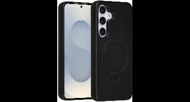 TUNIQ telefoonhoesje voor Samsung Galaxy S25 - MagSafe met ringstand - Zwart