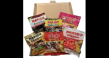 HARIBO Fanpakket - No2 - 6 verschillende soorten Haribo Toppers - 6x 175 gram brievenbuscadeau