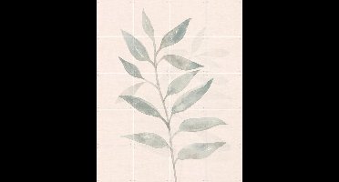 IXXI Japandi Watercolour branch, Bloomery Decor - 80 x 100 cm - Gratis ophangtool - Grote wanddecoratie en posters - Abstract, Minimalistisch