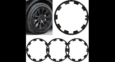 Velgbescherming 20 inch voor elektrische SUV, set van 4, ABS-velg afdekking voor bescherming tegen krassen en stoeprandschade