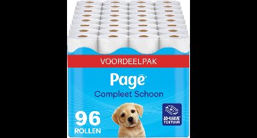 Page® toiletpapier - Compleet Schoon wc papier - 96 rollen - met een vleugje katoen - Voordeelverpakking