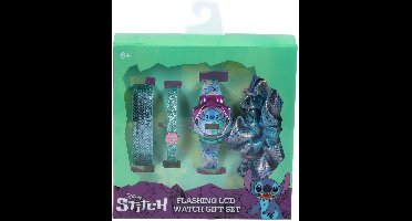 Accutime - LCD Stitch Horloge Met Accessoires