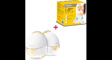 Medela Motion InBra dubbel + Ultra-ademende zoogkompressen 60 stuks - Voordeelverpakking