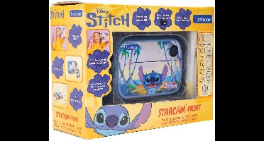 Starcam® Print Disney Stitch, pack appareil photo numérique HD avec imprimante instantanée, carte SD et kit de personnalisation des photos