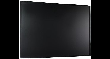 IVOL Krijtbord zwart met zwart frame - 100x200 cm - Magnetisch - Magneetbord - Memobord