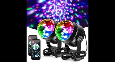 Muziekgestuurde Feestverlichting met Afstandsbediening - Dynamische Lichteffecten voor Feesten en Evenementen