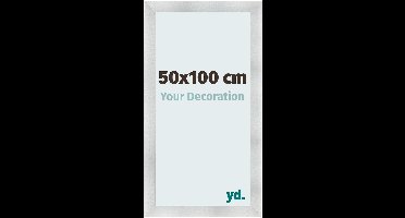 Your Decoration - Fotolijst 50x100 cm - MDF - Aluminium Geborsteld - Pisa