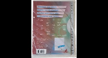 Kangaro Tabbladen met Letters - Alfabetisch - 20 Tabbladen - A5 Staand Grijs