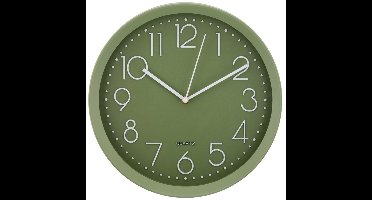 Quartz - Stijlvolle Wandklok - Klok - Groen - 30 x 6 x 30 cm