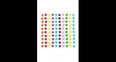 PXP Professional Colours Decoratiestickers hartje pearl 100 stuks