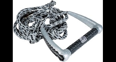 Proline 7 Meter LGS Suede Wakesurf touw met handle Pakket - Zilver