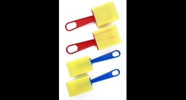 Spons kwast 2 x 5cm breed & 2 x 4.2cm breed