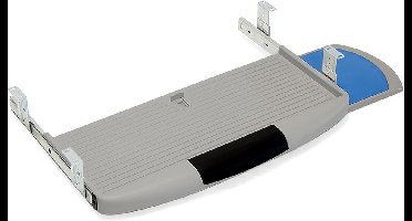 Stunq® Uittrekbare Toetsenbordlade met Extra Muislade en Opbergruimte in Grijs