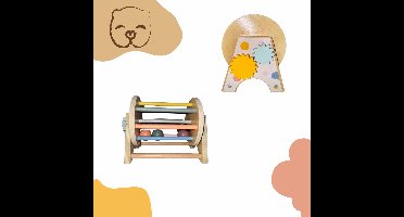 The Baby Supply Montessori Speelgoed – Draaiende Trommel – Houten speelgoed